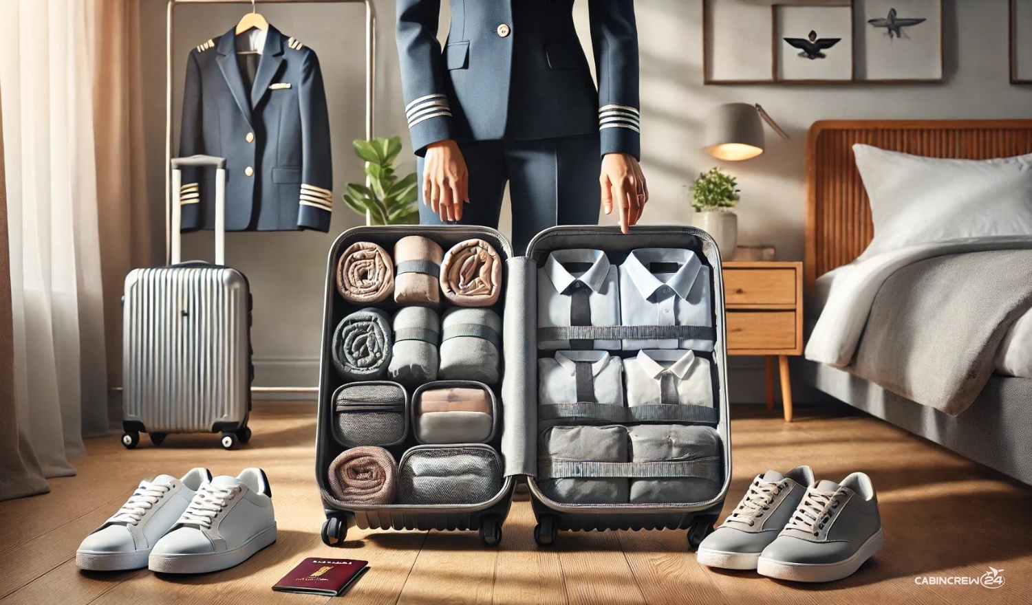 The Crew Neck Hack (How flight attendants pack)